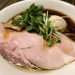 中華蕎麦 三藤 - 中華蕎麦 熟成醤油 味玉付き 1200円税込