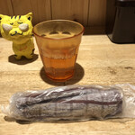 純愛うどん なでしこ - 布のおしぼり