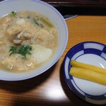 郷緑館 - 雑炊と香物