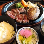 Steak&Grill Manyou - ステーキハンバーグランチ1450円