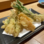 新潟 日本橋 - 山菜の天ぷら