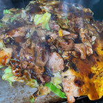 池田お好み焼店 - かきおこ　海老イカトッピング