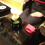 Fukujuen Kyouto Honten Kyouno Chaan - 濃茶を点てています