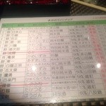 JapaneseBar克 - H25.01　日本酒メニュー
