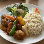 自然野菜レストラン 駒込 ナーリッシュ - ベジ酢豚　１３８０円（税込）