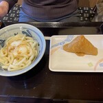 香の川製麺 - 醤油トロロうどんと稲荷寿司