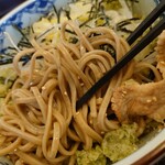 肉蕎麦の源 - ぶっかけ肉蕎麦♪麺はこんな感じ。