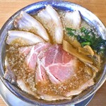 磨きの町のラーメン屋 味我駆 - 背脂Ｗチャーシュー麺