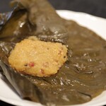 故宮 - 五目入りもち米の蓮の葉包み蒸し 大根餅添え