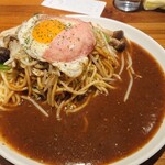 イタリッチ - あんかけパスタ きのこ 400g ハムエッグトッピング