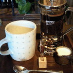 CAFEソルテ - おすすめのパプアニュギニアをフレンチプレスで。