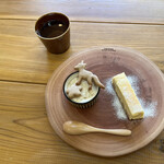 旅とPizzaとお宿 咲色 - ミニデザートとハーブティー