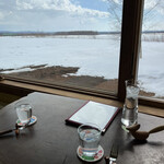 旅とPizzaとお宿 咲色 - 私達の予約席からの眺め