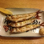 春のお店 - わかさぎ：焼魚