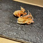 天ぷらあら木 - 海老の殻