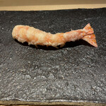 天ぷらあら木 - 海老フライ　レア