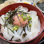 道の駅 オライはすぬま - まぐろいか丼アップ