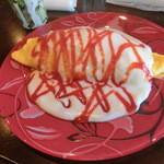 洋屋 - ハーフソースオムライス（880円）