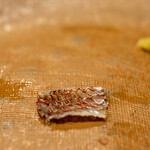 うを徳 - 2022.3 明石の鯛の皮湯引き