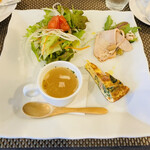 トラットリア Ryou59 - サラダ、スープ、前菜盛り合わせ♫