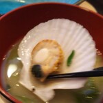 うみからそらへ - 味噌汁から ホタテ⁉️