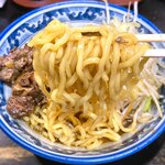 らーめんしょっぷ 中吉 - 牛すじぶっかけ 麺　2022.3.7