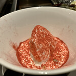 北海道焼肉 北うし - あまおう苺ミルク