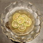 北海道焼肉 北うし - 酢橘の冷麺