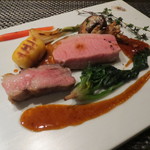 レストラン バカール - イベリコ豚のロースト、そのミニ・ハンバーグと共に3