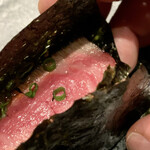 北海道焼肉 北うし - 知床和牛ヒレステーキ磯部焼き