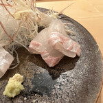 木挽町 とも樹 - 真鯛の刺身