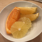 木挽町 とも樹 - フルーツ（黄金柑、甘いレモン、せとか）