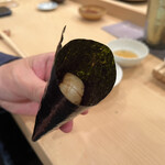 木挽町 とも樹 - 帆立の磯辺巻