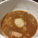 麺屋錦 - 魚プラスつけめん味付玉子