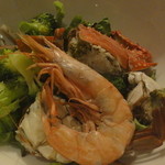 洋食katsui - 渡り蟹とシラサ海老蒸し＆サラダ