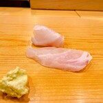 鮨 しゅん輔 - 美しい九絵が、濃厚です。昆布締め。