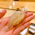 鮨 しゅん輔 - 白魚。美しい、食感もたまりません。