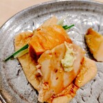 鮨 しゅん輔 - 鮟肝の稲荷巻。スペシャリテ！