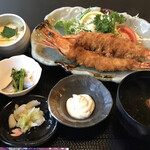 寿音 - 大海老フライ定食@1650