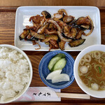中華料理 ふじ - 料理写真:肉なすみそ炒め定食  900円