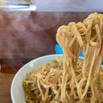 朝日屋 - きょうは麺茹で過ぎかな？お客さん多かったからかな？