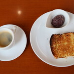 とうふや豆蔵 - 小倉トーストセット