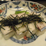 旬味きのした - 鯖と千枚漬の押し寿司
