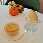 レストラン・モリエール - 本わさびの爽やかな清涼感でグレープフルーツの酸味が引き立つソルベ、スッキリと上品な国産レモンのゼリー