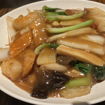 香膳 - 海鮮入りあんかけ焼きそば