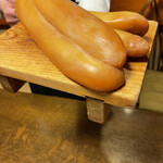 天ぷら 松 - 自家製のカラスミ　普通のものより塩分控えめで柔らかい