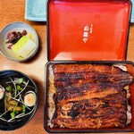 小暮や - うな重（肝吸、新香付）＋ご飯大盛り