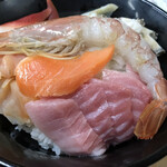 Shiogama Nakao Roshi Ichiba Maikai Sendon Kona - 塩竈はやはりマグロが1番美味しいです。