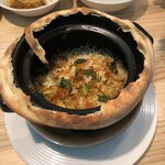 カレー&オリエンタルバル 桃の実 - ご対面～　めっちゃいい香りする　混ぜたらもっといい香りになった