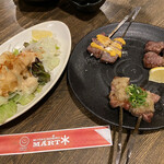 Mitsuboshi Mato - えびマヨサラダ、牛串